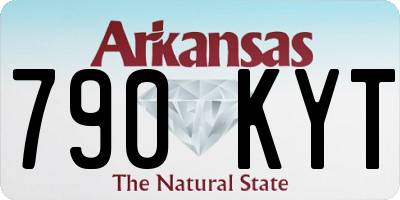AR license plate 790KYT