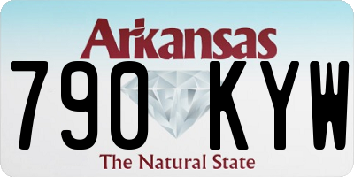 AR license plate 790KYW