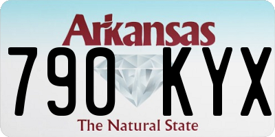 AR license plate 790KYX