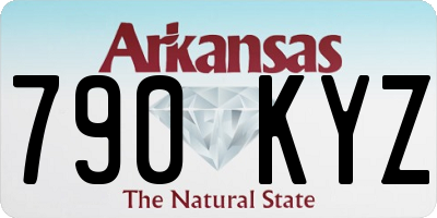 AR license plate 790KYZ
