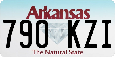 AR license plate 790KZI