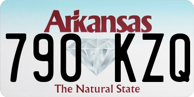 AR license plate 790KZQ