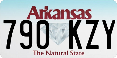 AR license plate 790KZY