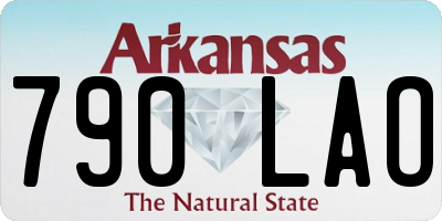 AR license plate 790LAO