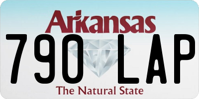 AR license plate 790LAP