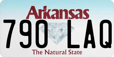 AR license plate 790LAQ