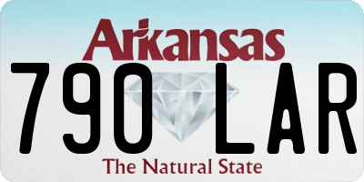 AR license plate 790LAR