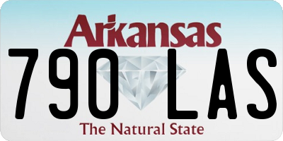 AR license plate 790LAS