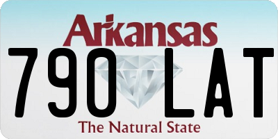 AR license plate 790LAT