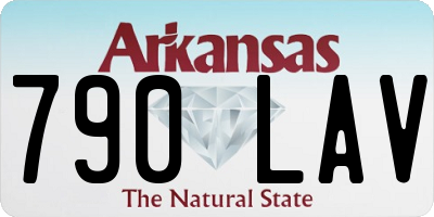 AR license plate 790LAV
