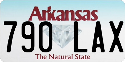 AR license plate 790LAX