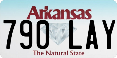 AR license plate 790LAY