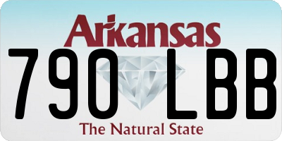 AR license plate 790LBB