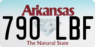 AR license plate 790LBF