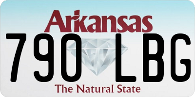 AR license plate 790LBG