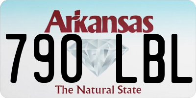 AR license plate 790LBL
