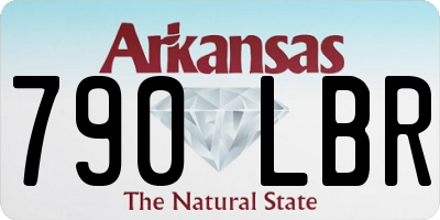 AR license plate 790LBR