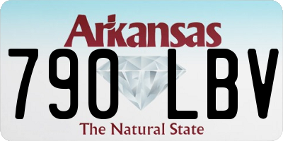 AR license plate 790LBV