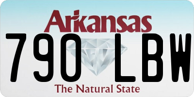 AR license plate 790LBW