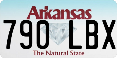 AR license plate 790LBX