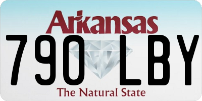 AR license plate 790LBY