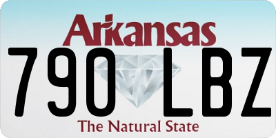 AR license plate 790LBZ