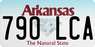 AR license plate 790LCA