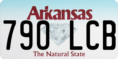 AR license plate 790LCB
