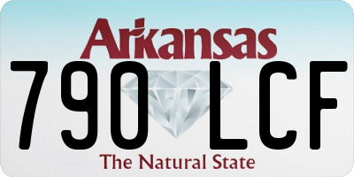 AR license plate 790LCF