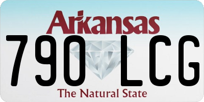 AR license plate 790LCG