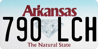 AR license plate 790LCH