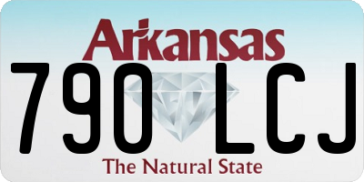 AR license plate 790LCJ