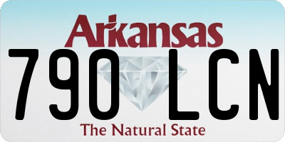 AR license plate 790LCN