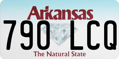 AR license plate 790LCQ