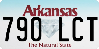 AR license plate 790LCT