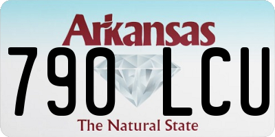 AR license plate 790LCU