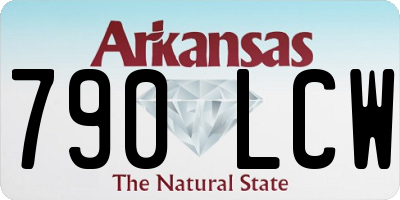 AR license plate 790LCW