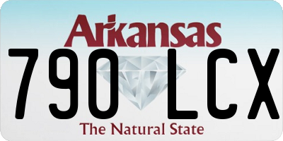 AR license plate 790LCX