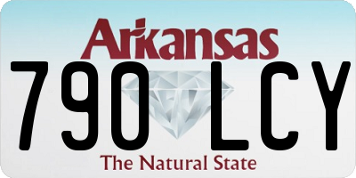 AR license plate 790LCY