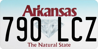 AR license plate 790LCZ