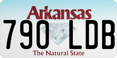 AR license plate 790LDB