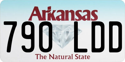 AR license plate 790LDD