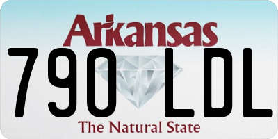 AR license plate 790LDL