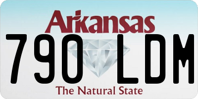 AR license plate 790LDM