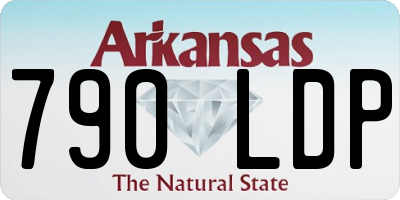 AR license plate 790LDP