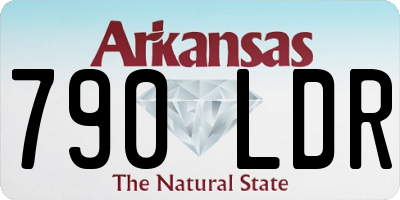 AR license plate 790LDR