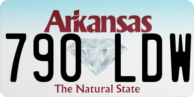 AR license plate 790LDW