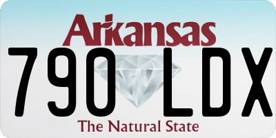 AR license plate 790LDX