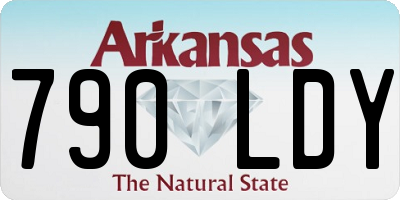 AR license plate 790LDY