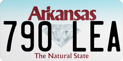 AR license plate 790LEA